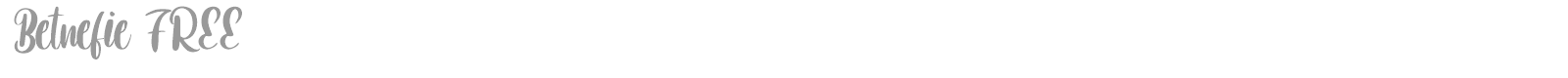Betnefie font preview
